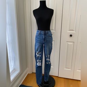 American Eagle Next Level Stretch Distressed Skinny Jeans SZ 4 Long